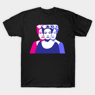 Triple Joan Crawford | Pop Art T-Shirt